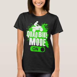 Camiseta Modo de bicicleta quádrupla de quatro rodas ATV em
