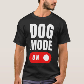 Camiseta Modo de Cachorro Engraçado no Chá - Cães Cutes Pre