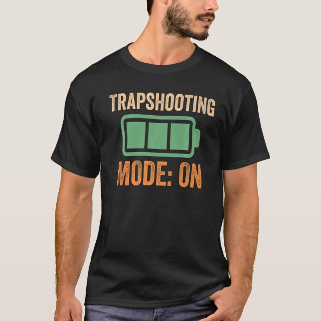 Camiseta Modo de captura de armadilhas na bateria (Frente)