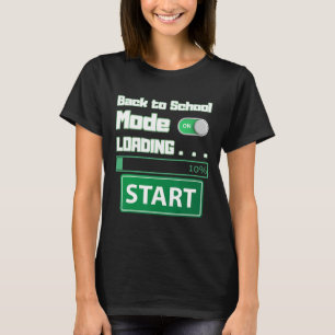 Camiseta Modo de Carregamento para a Escola Masculino – Hum