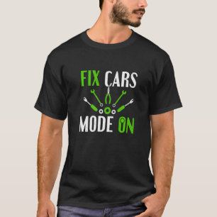 Camiseta Modo De Carros De Correção Mecânica Do Carro No Me