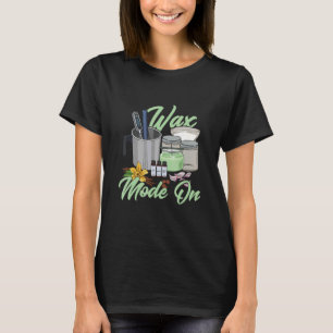 Camiseta Modo de Cera na Cotação para um Fazer de Vela