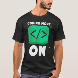 Camiseta Modo De Codificação Em Sayings Coder Code Programm