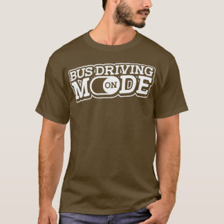 Camiseta Modo De Condução De Barramento Na Faculdade De Bar