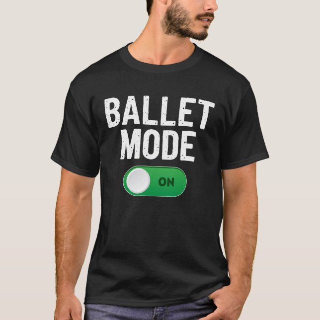Camiseta Modo De Dança Do balé Na Ballerina Dançante (Frente)