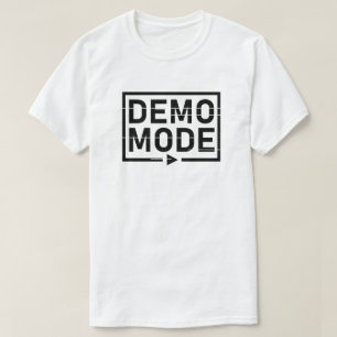 Camiseta Modo de demonstração Áudio V1