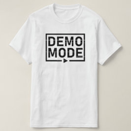 Camiseta Modo de demonstração Áudio V1