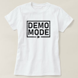 Camiseta Modo de demonstração Áudio V1