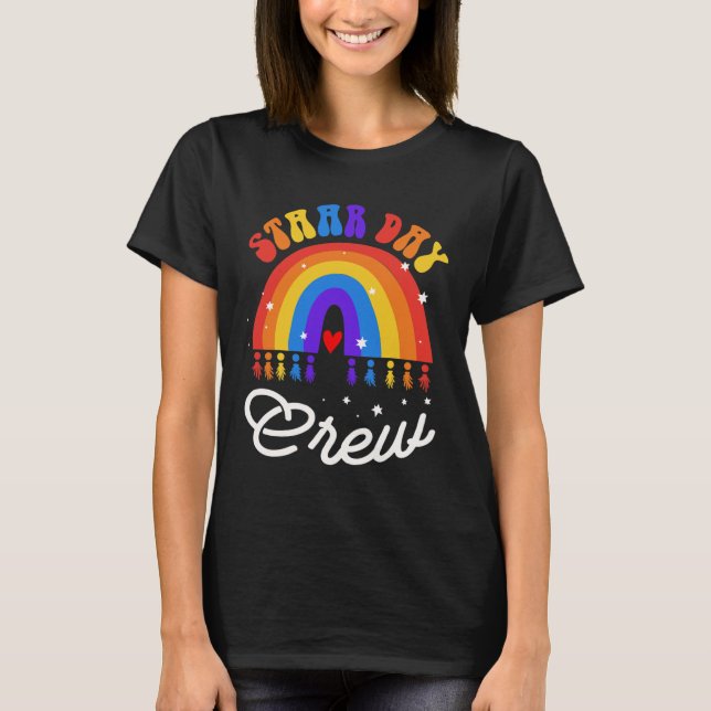 Camiseta Modo de Dia de Estada de Teste no Programa de Test (Frente)