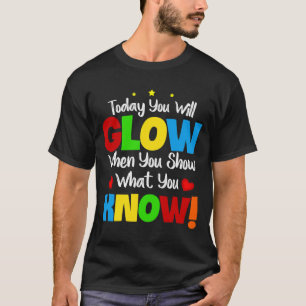 Camiseta Modo de Dia de Teste na Escola de Testes de Profes
