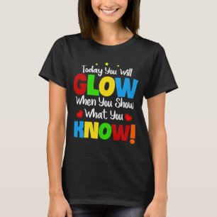 Camiseta Modo de Dia de Teste na Escola de Testes de Profes