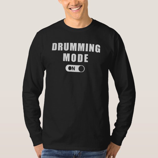 Camiseta Modo de Drumagem Teto Hoodie Long Sleeve Sweater (Frente)