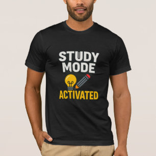 Camiseta Modo de Estudo Ativado • Aluno e Professor