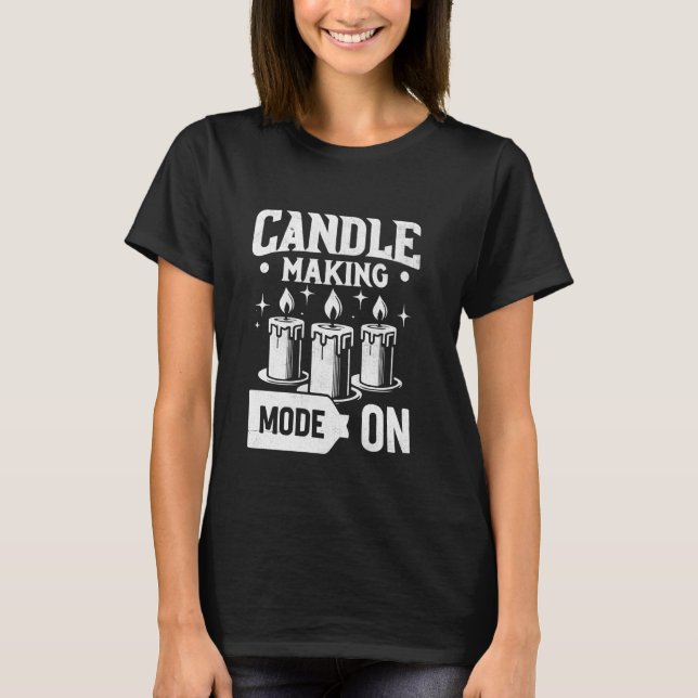Camiseta Modo De Fazer De Velas Nas Velas Candlemaker Candl (Frente)