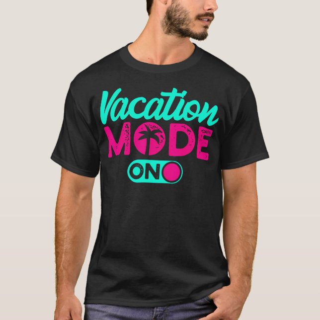 Camiseta Modo de Férias Férias de Verão (Frente)