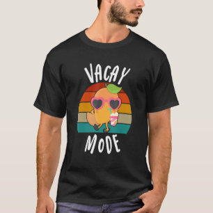 Camiseta Modo de Férias Mango Legal Gráfico de Fruta de Fér