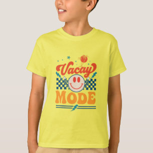 Camiseta "Modo de Férias", Verão, Crianças