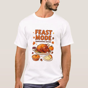 Camiseta Modo de Festa de Ação de Graças – Jantar de Peru V