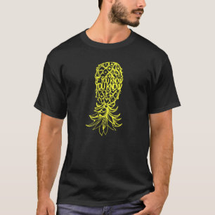 Camiseta Modo de festa invertido Ananás ananás