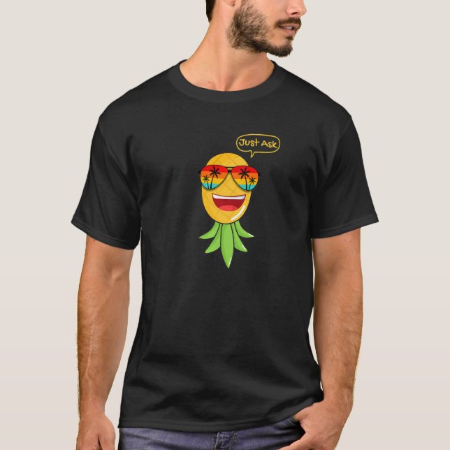 Camiseta Modo de festa invertido Ananás ananás (Frente)