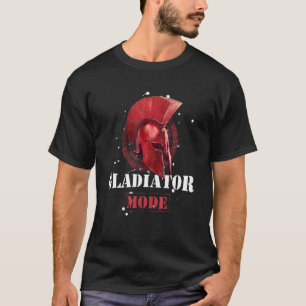 Camiseta Modo de Gladiador Spartan Helmet Red Workout Motiv