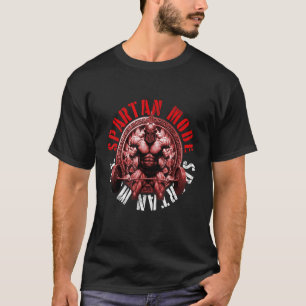 Camiseta Modo de Guerreiro de Spartan Gladiador de Workout