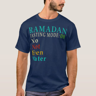 Camiseta Modo De Jejum Ramadã Nem Sequer Muçulmanos De Água