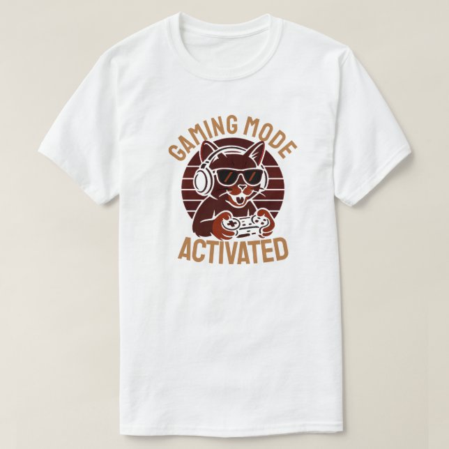 Camiseta Modo de Jogo Ativado (Frente do Design)