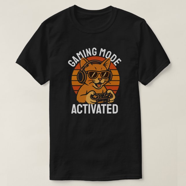 Camiseta Modo de Jogo Ativado (Frente do Design)