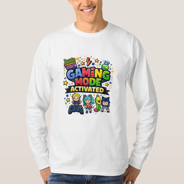 Camiseta Modo de Jogo Ativado (Frente)