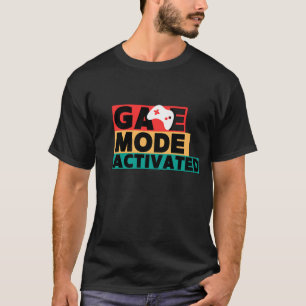 Camiseta Modo de Jogo Ativado Arte de Controle de Jogo