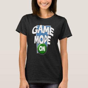 Camiseta Modo De Jogo Em Um Quadro Divertido De Citação De