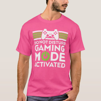 Camiseta Modo de Jogo Geek e Gamer Ativado amigo engraçado