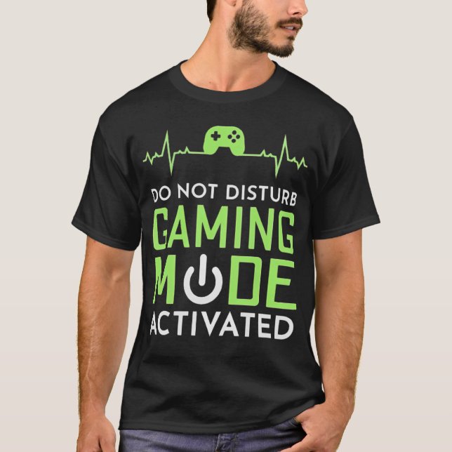 Camiseta Modo de Jogo 'Não Perturbe' Ativado (Frente)
