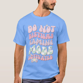 Camiseta Modo de Jogo Não Perturbe Ativado menino