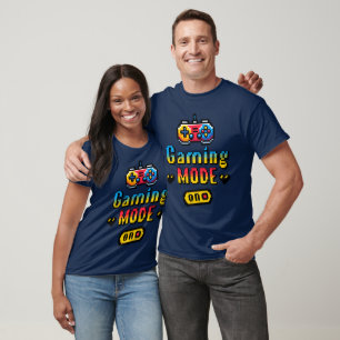 Camiseta Modo de Jogo Pixel Retro