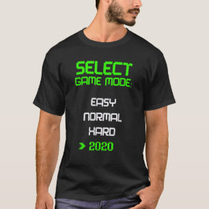 Camiseta Modo de Jogo VIdeo do Nível 2020 Fu de Quarentena