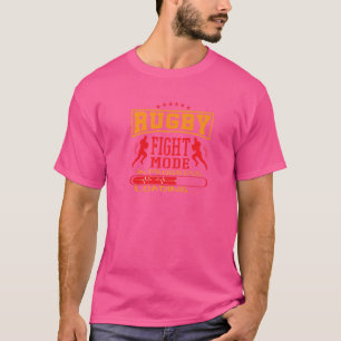 Camiseta Modo De Luta De Rugby Em Carga Em Curso De Rugby