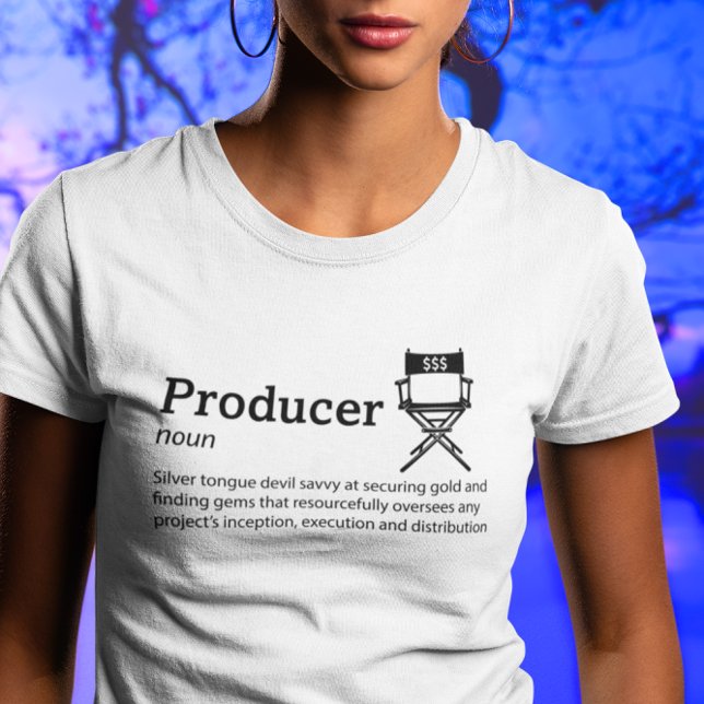 Camiseta Modo de Luz de Definição do Produtor - Cineasta (Criador carregado)
