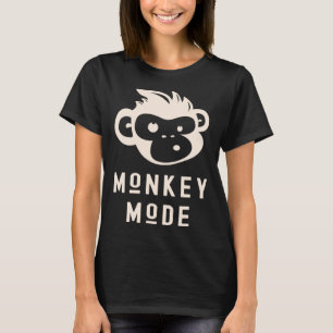 Camiseta Modo de Macaco Engraçado Chimpanzé Legal Animal Pr