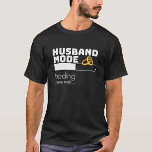 Camiseta Modo de Marido do Mens Carregando a Unidade de Rec