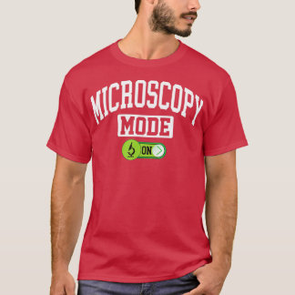 Camiseta Modo de microscopia no microscópio Citologista Mic