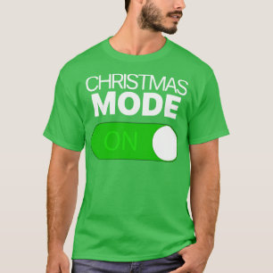 Camiseta Modo de Natal Ativado Alternar Iphone Android