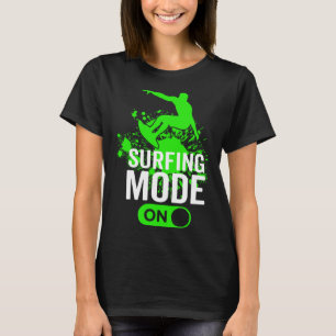 Camiseta Modo De Navegação No Surfboard Mulheres Desportiva