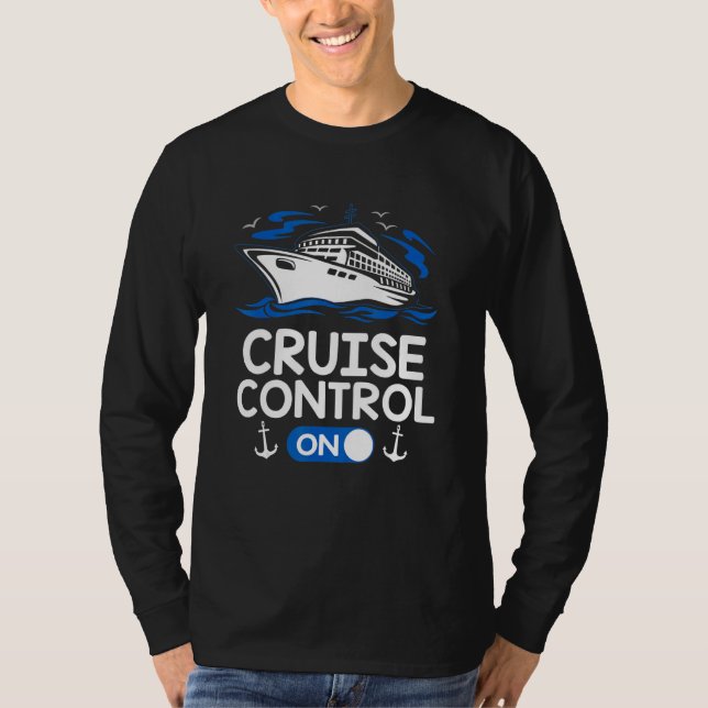 Camiseta Modo De Navio De Cruzeiro Na Família De Férias De  (Frente)