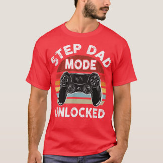 Camiseta Modo de Padrasto Desbloqueado, Jogador Gamer de Jo