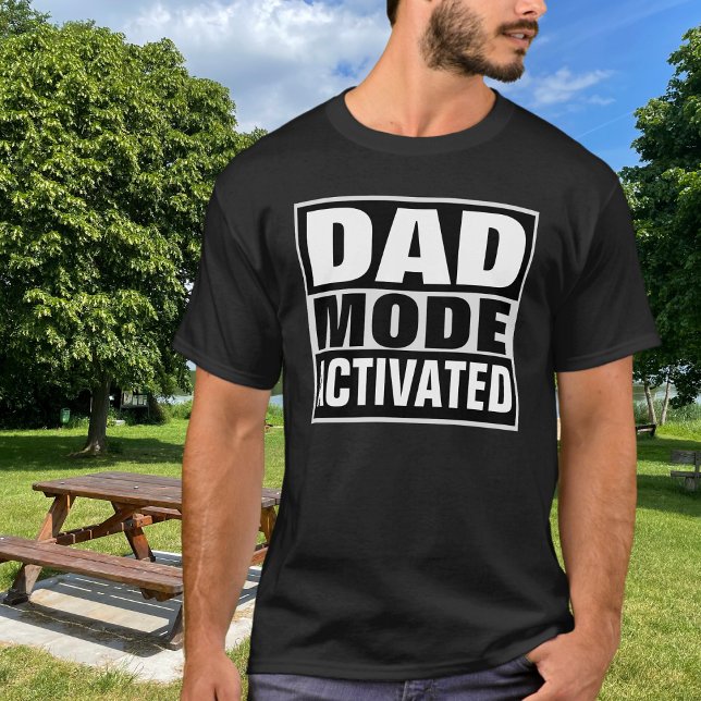 Camiseta Modo de pai Ativado Diversão Novo Pai (Criador carregado)