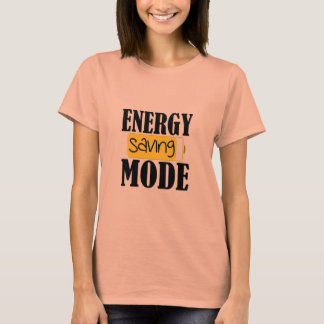 Camiseta Modo de Poupança de Energia Canto Superior