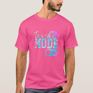 Camiseta Modo De Professora Descolado No Dia Passado Da Reu