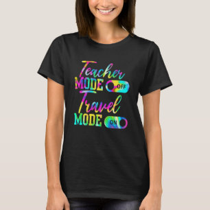 Camiseta Modo De Professora Desligado Modo De Viagem No Col